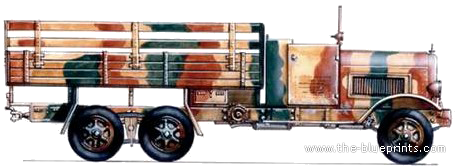 Henschel 33 D1 truck - drawings, dimensions, figures