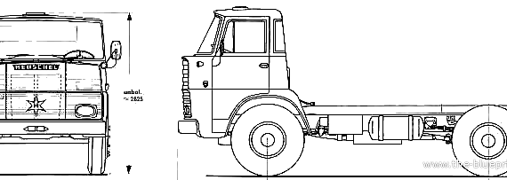 Henschel HS12 HAK truck - drawings, dimensions, figures