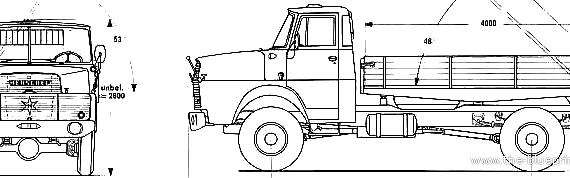 Henschel HS15 HAK truck - drawings, dimensions, figures