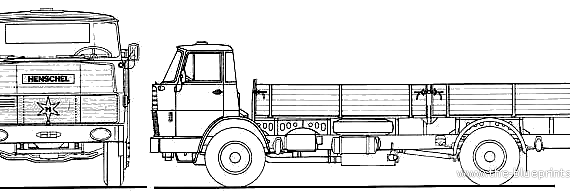Henschel HS15 TL truck - drawings, dimensions, figures