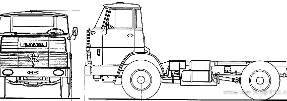 Henschel HS15 TS truck - drawings, dimensions, figures