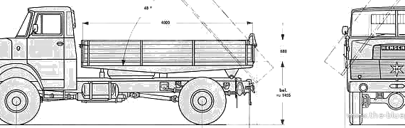 Henschel HS19 HAK truck - drawings, dimensions, figures