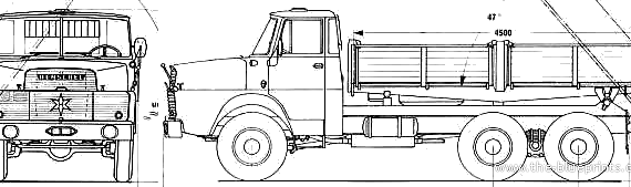 Henschel HS22 HAK truck - drawings, dimensions, figures