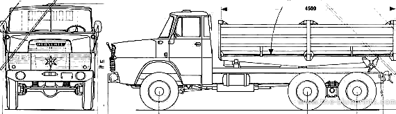 Henschel HS26 HAK truck - drawings, dimensions, figures