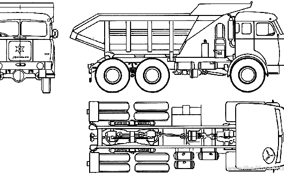 Henschel HS 34TAK truck (1958) - drawings, dimensions, pictures
