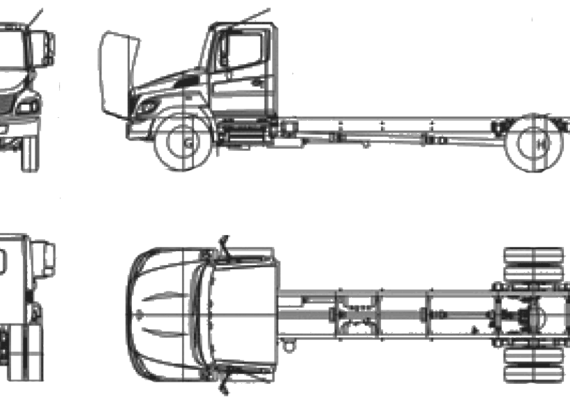 Hino 238 truck - drawings, dimensions, pictures