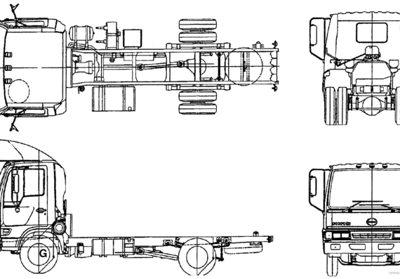 Hino FA1517 truck - drawings, dimensions, pictures