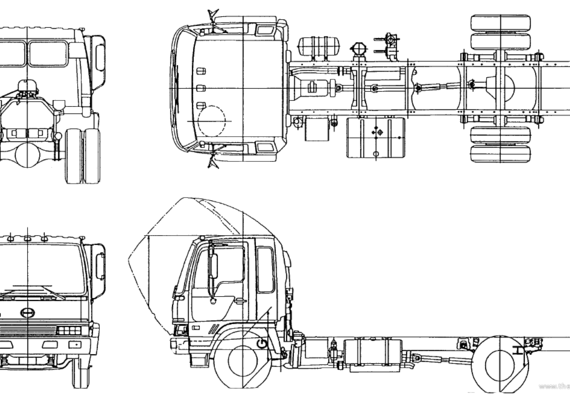 Hino FD2320 DH truck - drawings, dimensions, figures