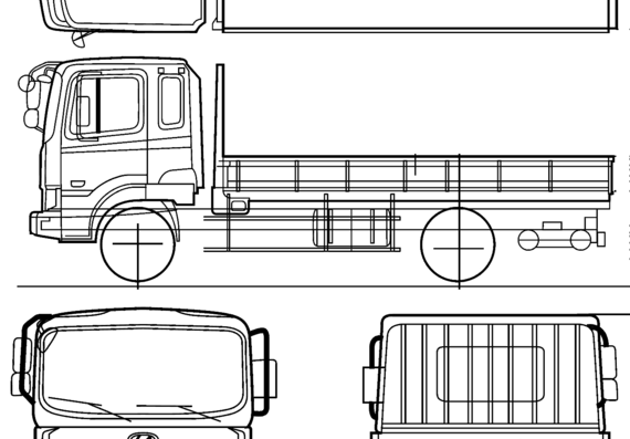 Hyundai MegaTruck truck (2010) - drawings, dimensions, pictures