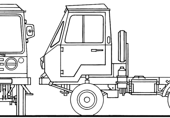 Грузовик IFA Multicar 25 (1982) - чертежи, габариты, рисунки