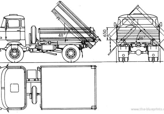 IFA W50 truck (1974) - drawings, dimensions, pictures
