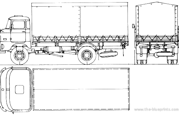 IFA W50 L Sp truck (1973) - drawings, dimensions, figures
