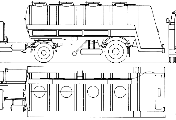 Грузовик IFA W50 Tank (1973) - чертежи, габариты, рисунки