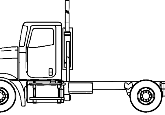 Truck International 9400i - drawings, dimensions, figures