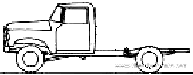 Truck International C-130 4x4 (1960) - drawings, dimensions, pictures