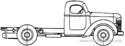 International KB10 Truck (1947) - drawings, dimensions, pictures