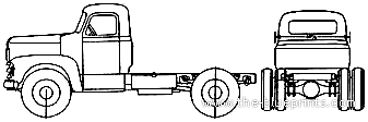 Truck International R-220 - drawings, dimensions, figures