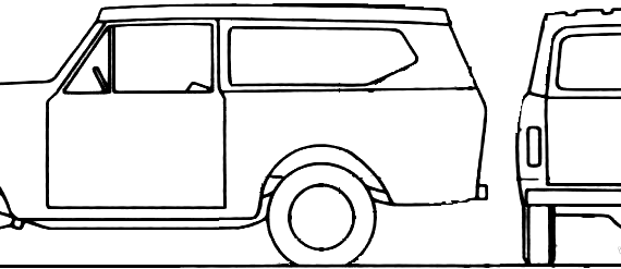 Truck International Scout S2 - drawings, dimensions, figures