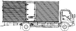 Грузовик Isuzu FTR Truck (2006) - чертежи, габариты, рисунки