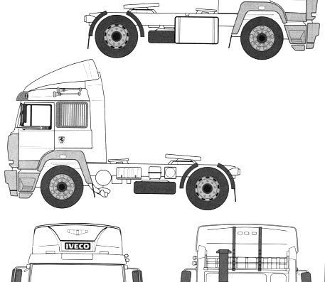 Iveco truck - drawings, dimensions, pictures