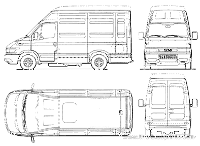 Iveco 12 truck - drawings, dimensions, pictures