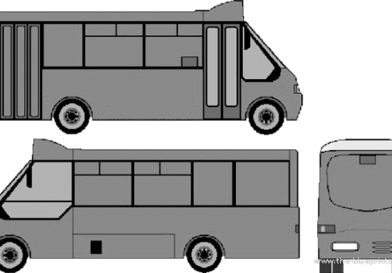 Грузовик Iveco Bus - чертежи, габариты, рисунки