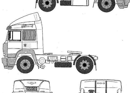 Iveco COE truck - drawings, dimensions, figures