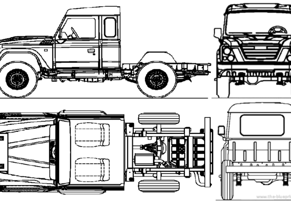 Iveco Massif 4x4 25S15 Cabin truck (2010) - drawings, dimensions, pictures