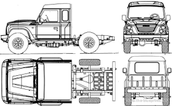Грузовик Iveco Massif Chassis (2009) - чертежи, габариты, рисунки