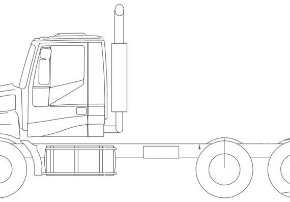 Iveco Powerstar ADN10 6x4 truck - drawings, dimensions, figures