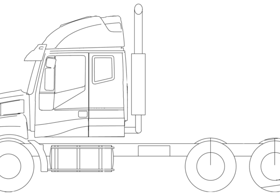 Iveco Powerstar ATN13 6x4 truck - drawings, dimensions, figures