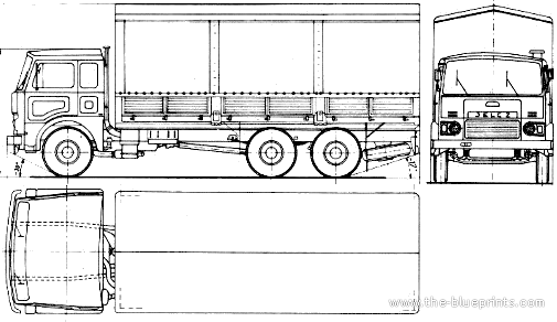 Грузовик Jelcz 326D (1995) - чертежи, габариты, рисунки