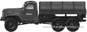 Jiefang CA-30 truck (Zil-157) - drawings, dimensions, pictures