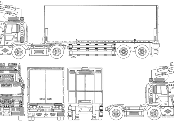 Jingi No Yusyo truck - drawings, dimensions, pictures