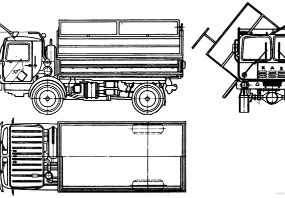 Truck KAZ-4540 - drawings, dimensions, pictures
