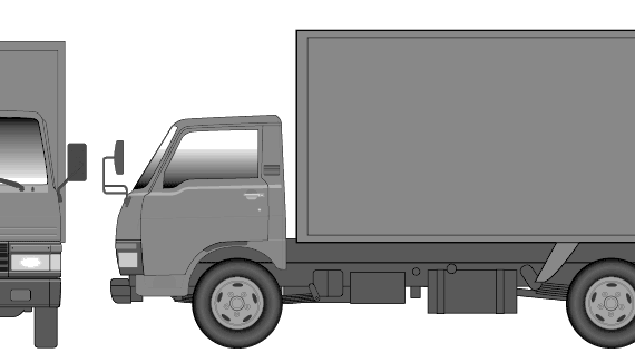 KIA TITAN truck - drawings, dimensions, pictures