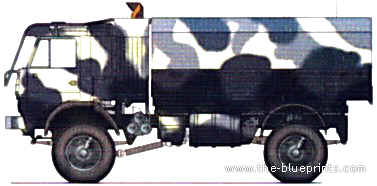 Truck KaMAZ-4821 - drawings, dimensions, pictures