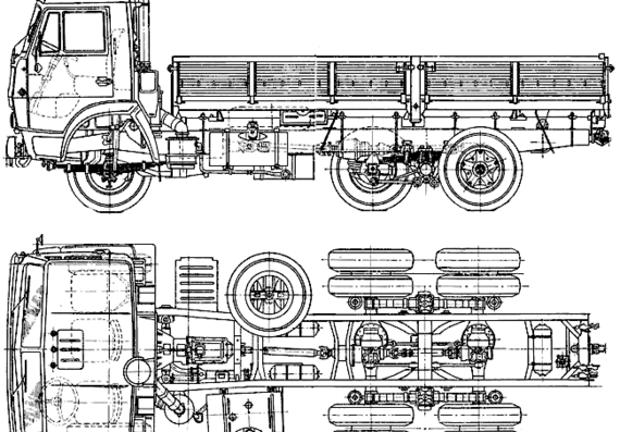 Truck KamAZ-5320 - drawings, dimensions, pictures