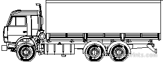 Truck KamAZ-53215 - drawings, dimensions, pictures