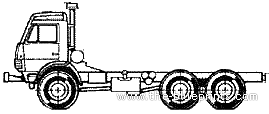 Truck KamAZ-53228 - drawings, dimensions, pictures