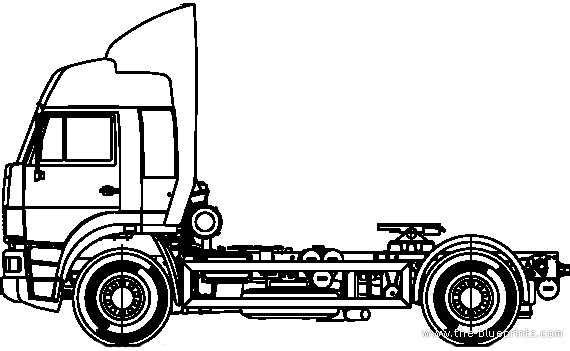 Truck KamAZ-5460 - drawings, dimensions, pictures