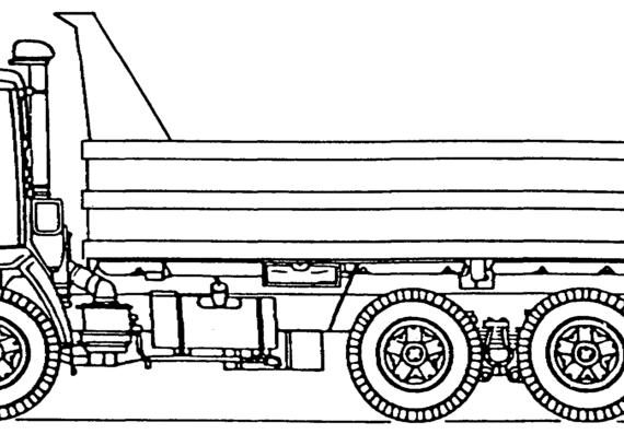 Truck KamAZ-5510 - drawings, dimensions, pictures