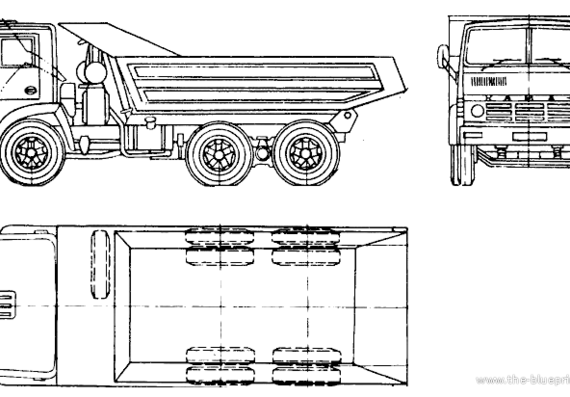Truck KamAZ-5511 - drawings, dimensions, pictures