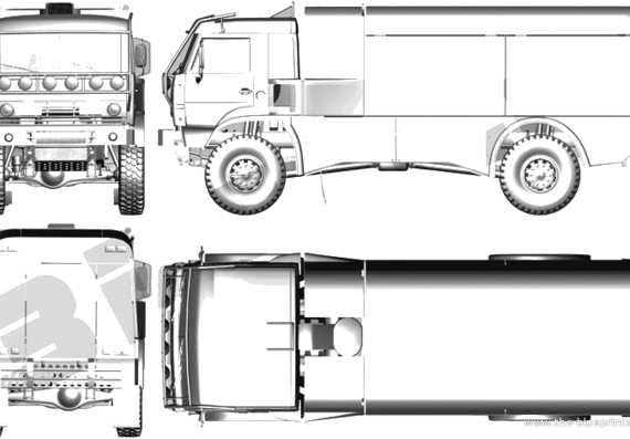 Truck KamAZ Dakar - drawings, dimensions, pictures