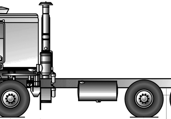 Kenworth C500K truck (2008) - drawings, dimensions, figures