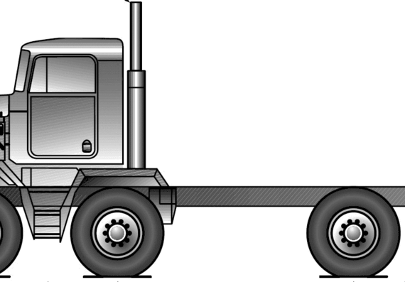 Kenworth C500 Twin Steer truck (2008) - drawings, dimensions, pictures