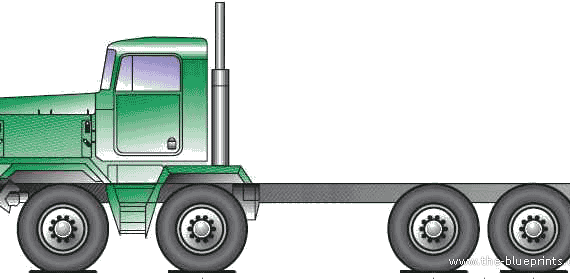 Kenworth C500 Twin Steer truck (2011) - drawings, dimensions, pictures