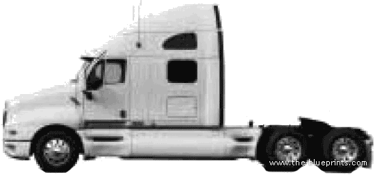 Kenworth T2000 truck (2005) - drawings, dimensions, pictures