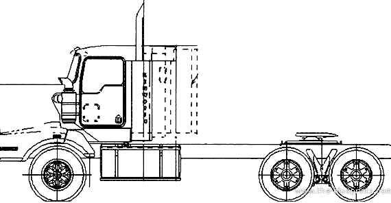 Kenworth T404ST truck - drawings, dimensions, figures