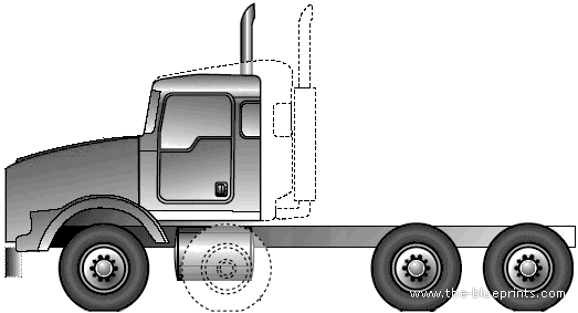 Kenworth T800 truck (2005) - drawings, dimensions, pictures